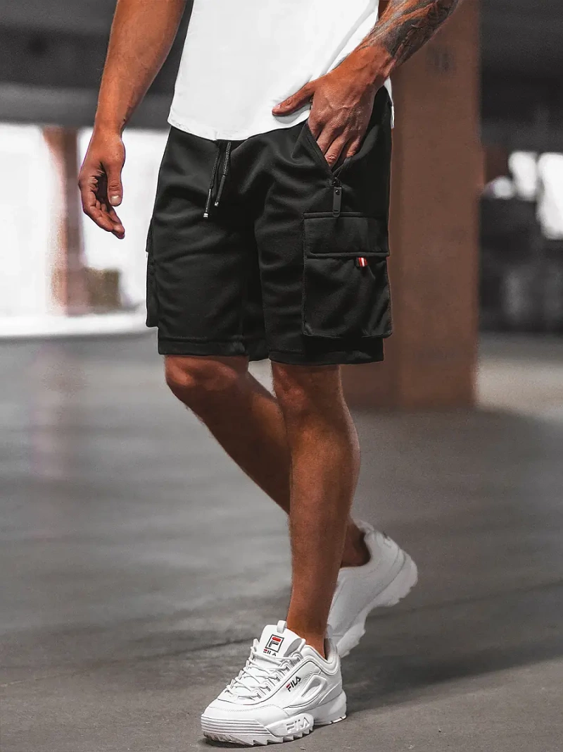 Pantalón corto de hombre negras OZONEE O/WW20015/1