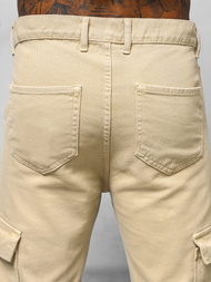 Pantalón de hombre beige OZONEE DO/4001