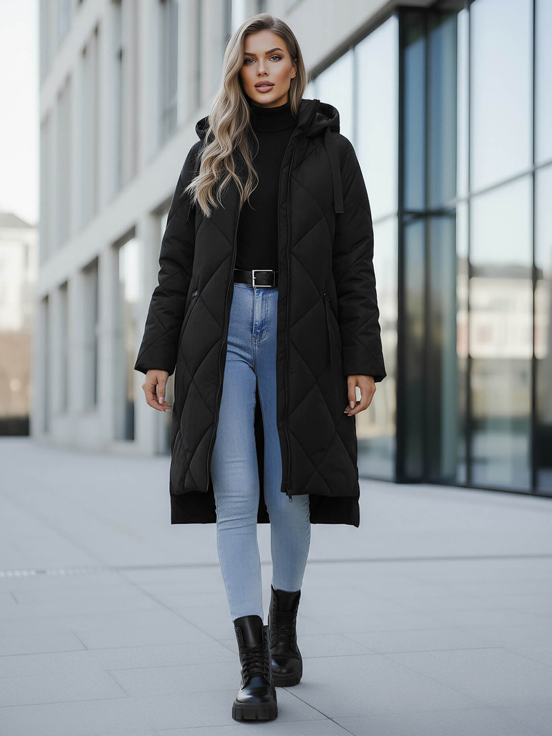 Chaqueta de mujer negra OZONEE JS/5M3168/392Z