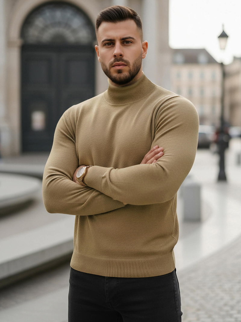 Jersey de hombre camel OZONEE V/V24503