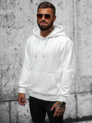 Sudadera de hombre blanco OZONEE JS/3B566