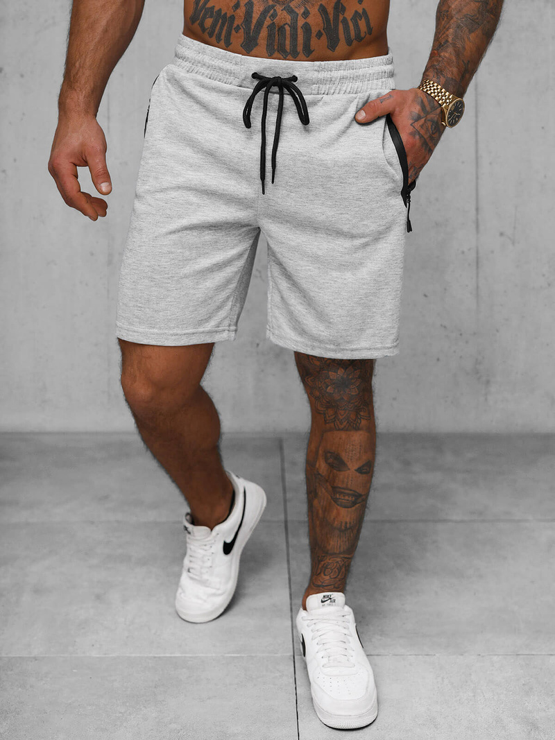 Pantalón corto de hombre gris OZONEE JS/17K533/2