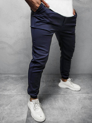Pantalón chino de hombre azul marino OZONEE DJ/5539