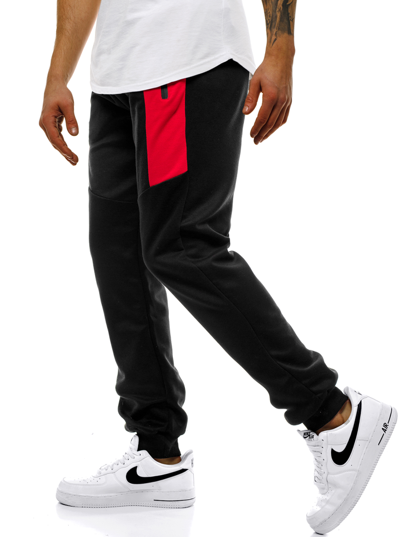 Pantalón de chándal de hombre negras OZONEE JS/JZ11011
