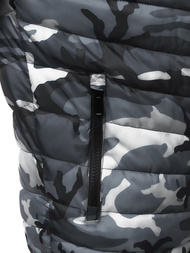 Chaqueta de hombre gris-camuflaje OZONEE JS/SM80Z