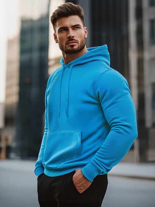 Sudadera de hombre celeste OZONEE JS/2009Z