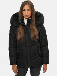 Chaqueta de mujer en negra OZONEE JS/M738/392