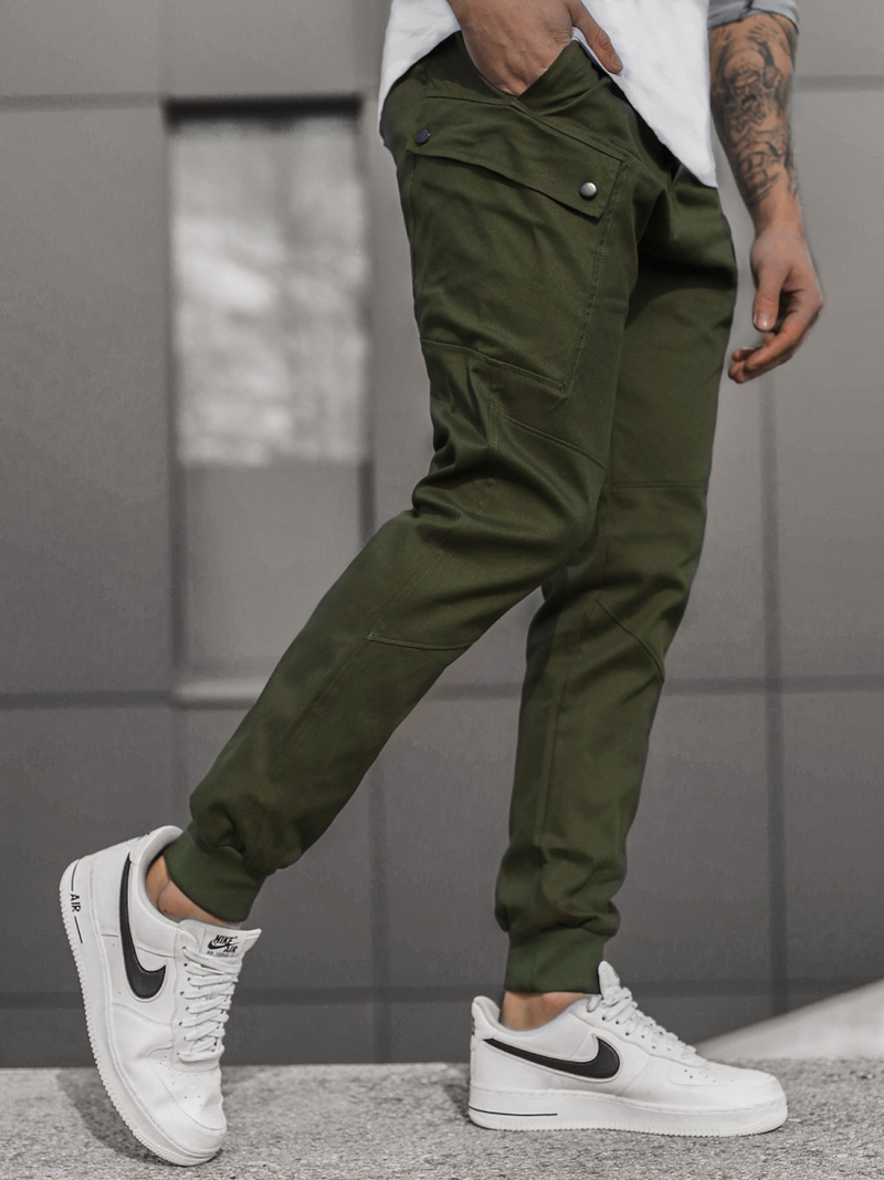 Pantalón jogger de hombre caqui OZONEE O/11103