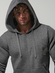 Sudadera de hombre gris-oscuro OZONEE JS/2008