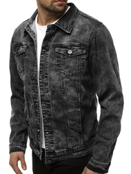 Chaqueta vaquera de hombre negra OZONEE V/19320