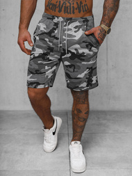 Pantalón corto de hombre gris OZONEE JS/8K283/2