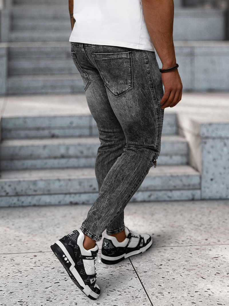 Vaqueros de hombre negras OZONEE NB/MP0069N