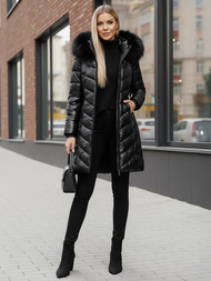 Chaqueta de mujer negro OZONEE JS/16M9100/392Z