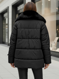 Chaqueta de mujer negra OZONEE JS/16M9185/392Z