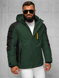 Chaqueta de hombre verde-oscura OZONEE JS/91M9905/136Z