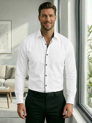 Camisa de hombre blanca OZONEE V/V190