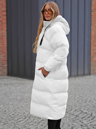 Chaqueta de mujer blanca OZONEE JS/5M3163/281Z