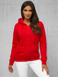 Sudadera de mujer roja OZONEE JS/W03Z