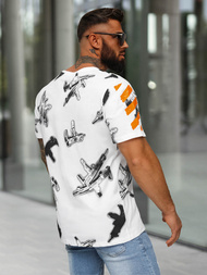 Camiseta de hombre blanco OZONEE O/MPO3471