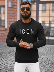 Sudadera de hombre negra OZONEE O/D7394Z