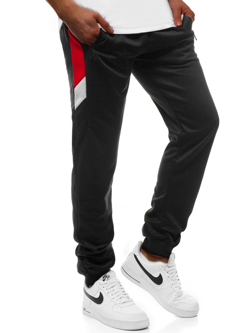Pantalón de chándal de hombre negras OZONEE JS/JZ11026