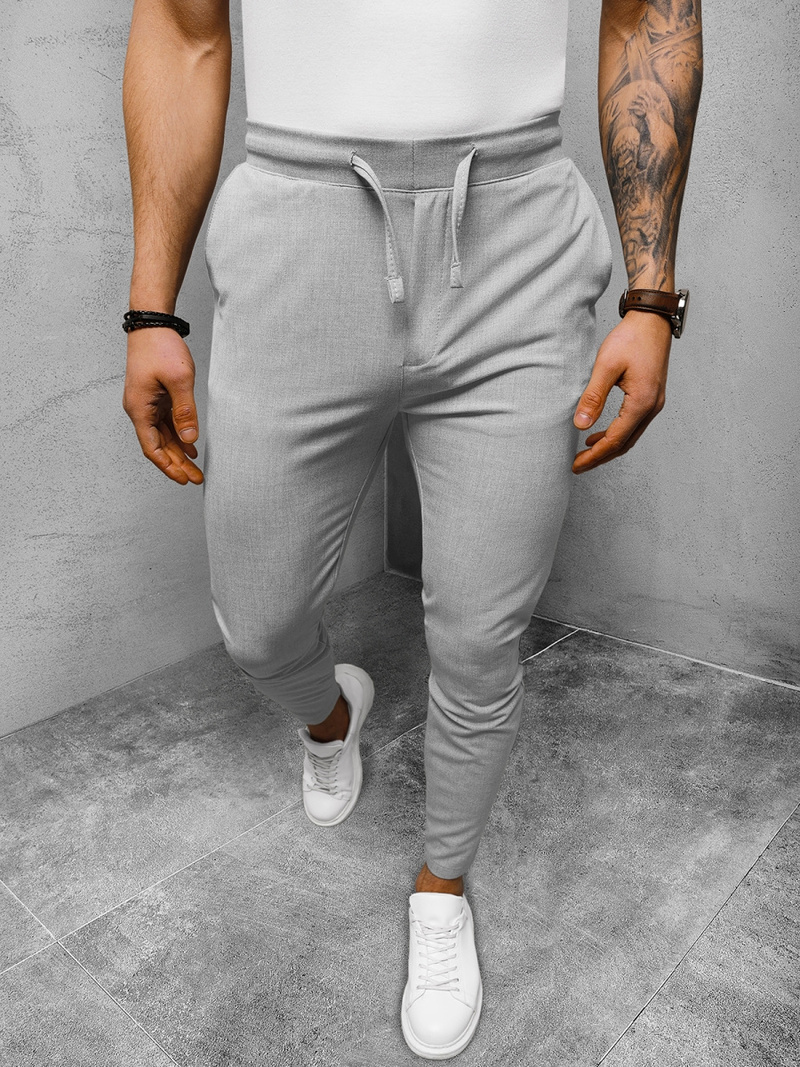 Pantalón chino de hombre gris OZONEE DJ/2298/22