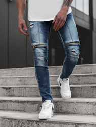 Vaqueros de hombre azul OZONEE G/1080