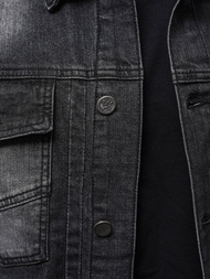 Chaqueta vaquera de hombre negra OZONEE NB/MJ521N