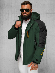 Chaqueta de hombre verde-oscura OZONEE JS/91M9905/136Z