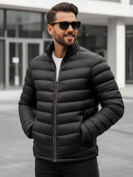 Chaqueta de hombre negra OZONEE JS/SM71Z