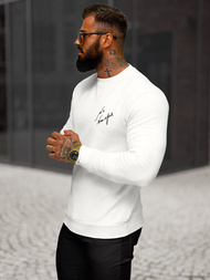 Sudadera de hombre blanca OZONEE O/P2031