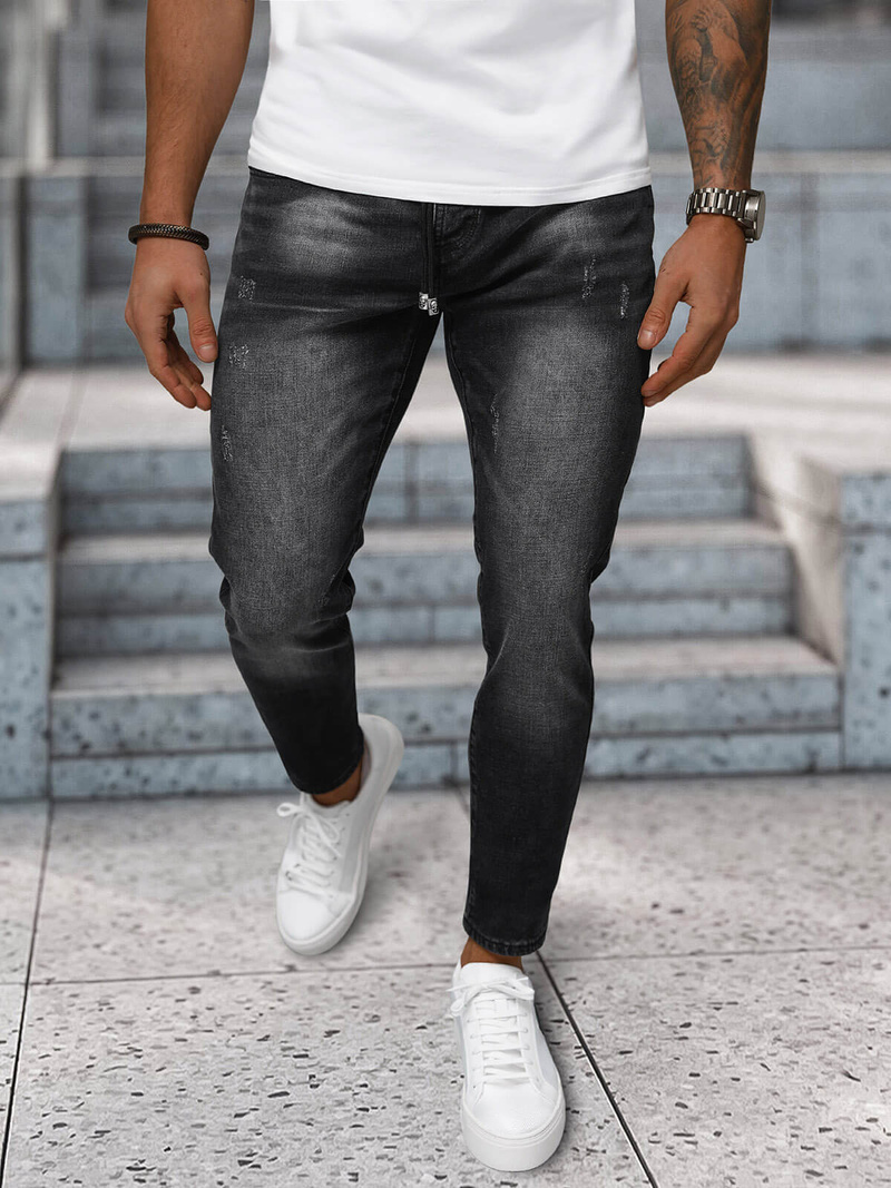 Vaquero de hombre negras OZONEE NB/MP0063/1N