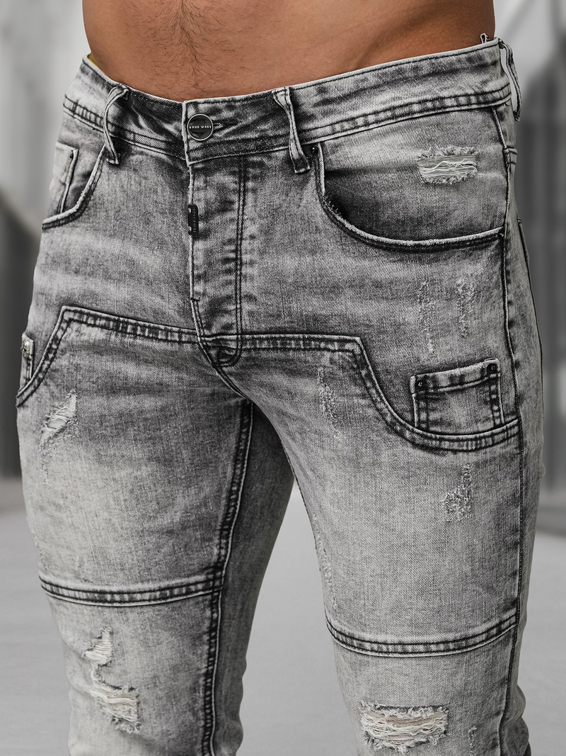 Vaqueros de hombre grafito OZONEE NB/MP0163NZ