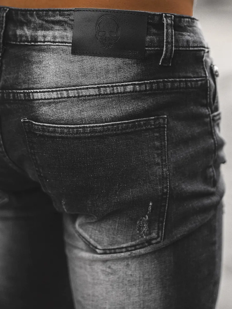 Vaqueros de hombre negras OZONEE NB/MP0126N