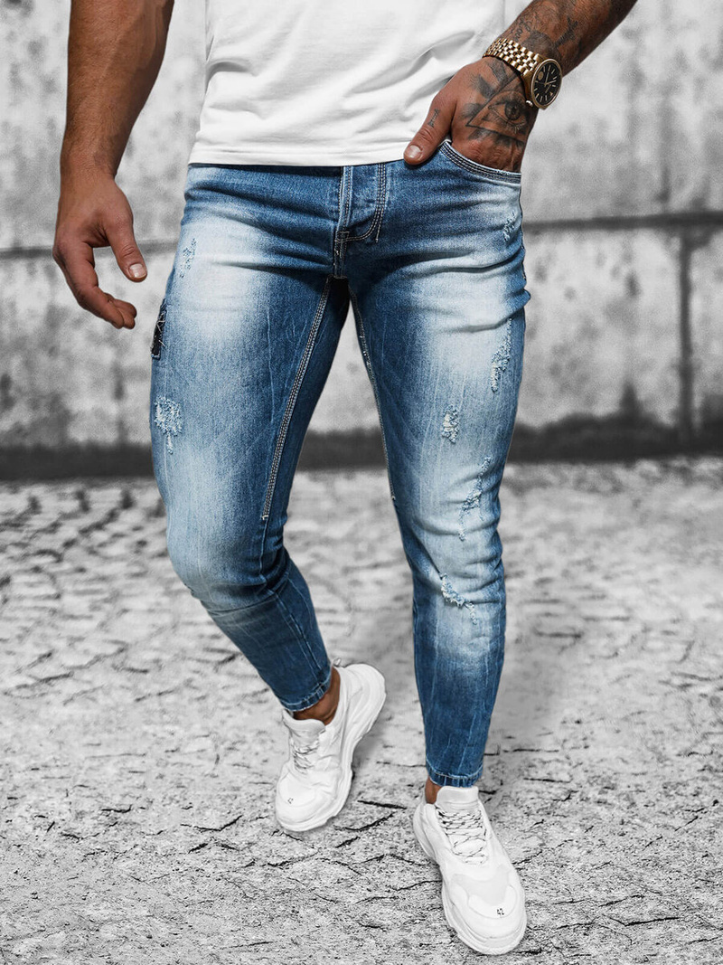 Vaqueros de hombre azul OZONEE NB/MP0008B