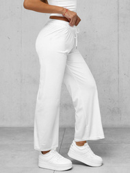 Pantalones velour de mujer blancos OZONEE JS/92K519/1