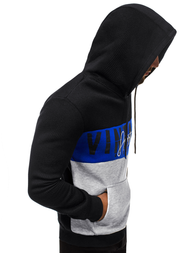 Sudadera de hombre amarillo negra OZONEE JS/KS1911Z