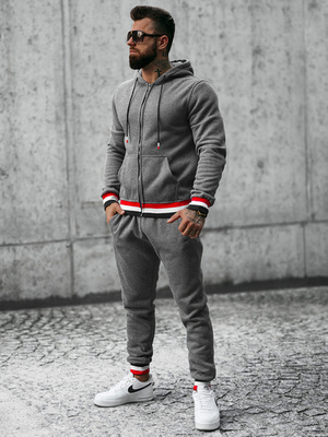 Chándal de hombre grafito OZONEE JS/8C65/5