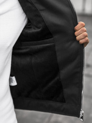 Chaqueta de hombre negra OZONEE JS/M15501