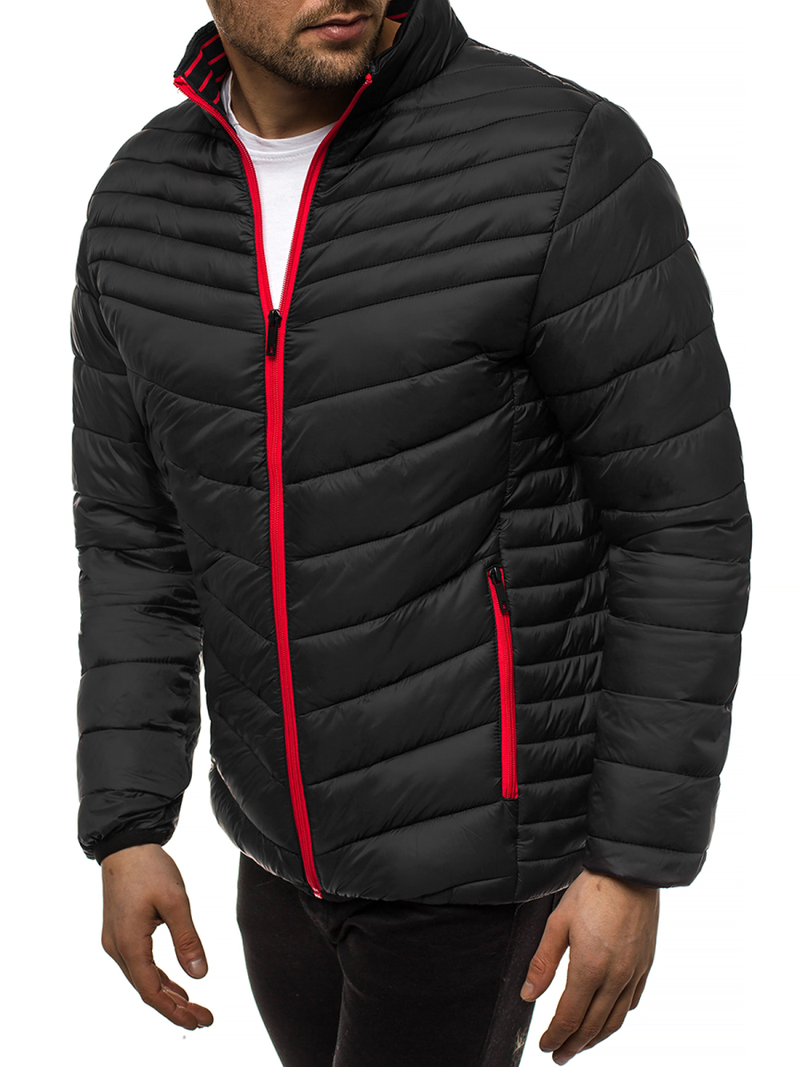 Chaqueta de hombre negra OZONEE JB/JP1137Z
