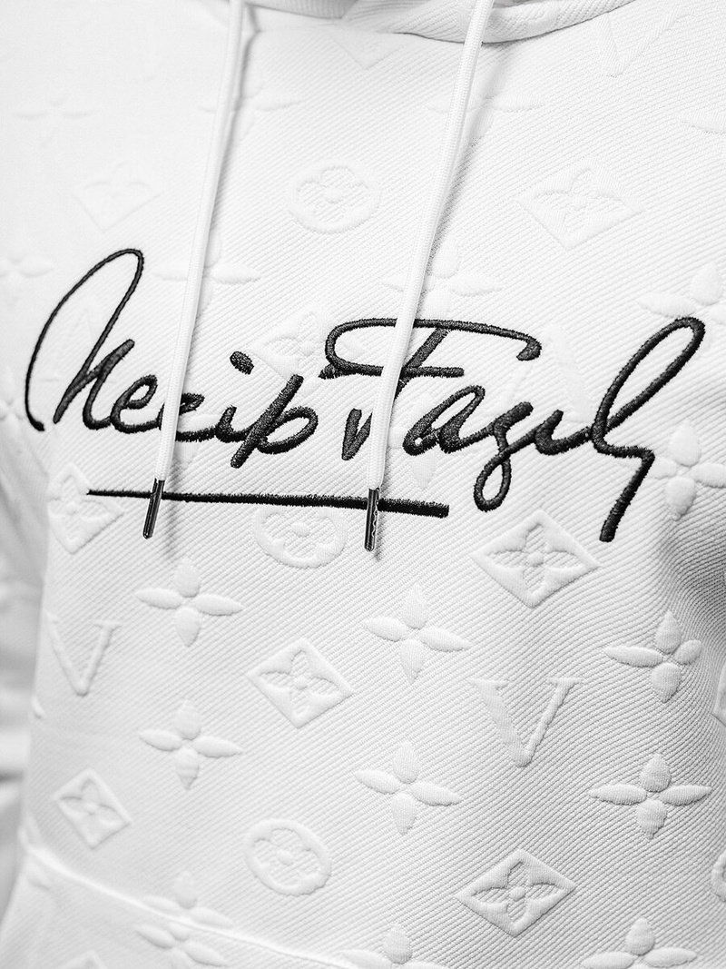 Sudadera de hombre blanco OZONEE JS/3B572