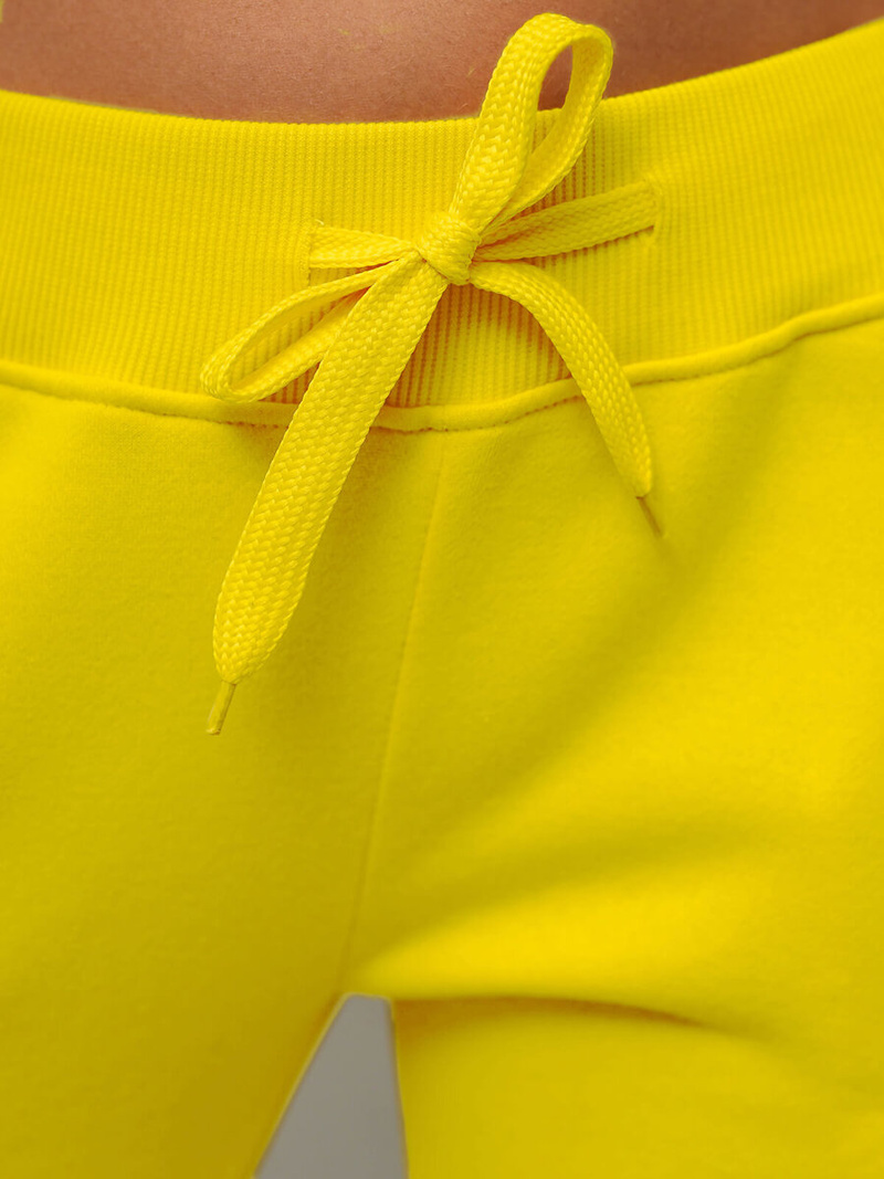 Pantalón de chándal para mujer amarillo OZONEE JS/CK01Z