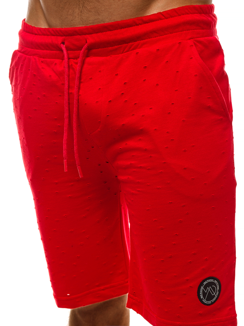 Pantalón corto de hombre rojo OZONEE MAD/2923