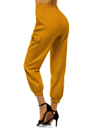 Pantalones jogger para mujer amarillo OZONEE O/HM003