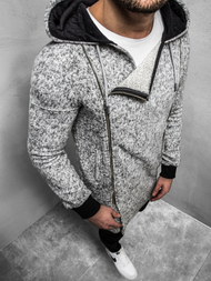 Sudadera de hombre gris OZONEE B/171693Z