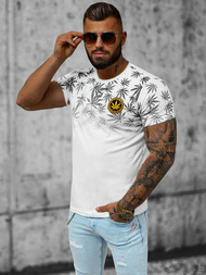 Camiseta de hombre blanca OZONEE O/T133/1