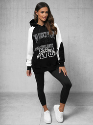 Sudadera de negra OZONEE O/SWE23037Z