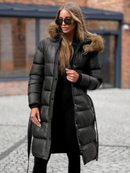 Chaqueta de mujer negra OZONEE JS/5M3298/392Z