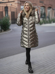 Chaqueta de mujer oro OZONEE JS/16M9100/403Z