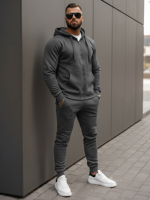 Chándal de hombre grafito OZONEE JS/68C10386/5Z
